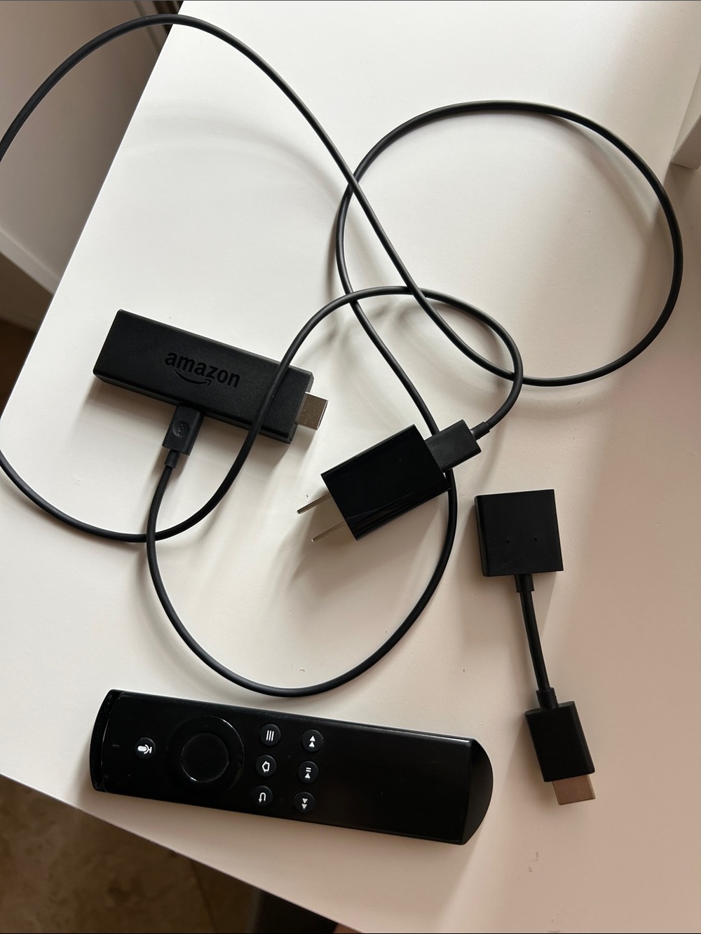 Amazon Black Streaming Stick with Voice Remote and Accessories